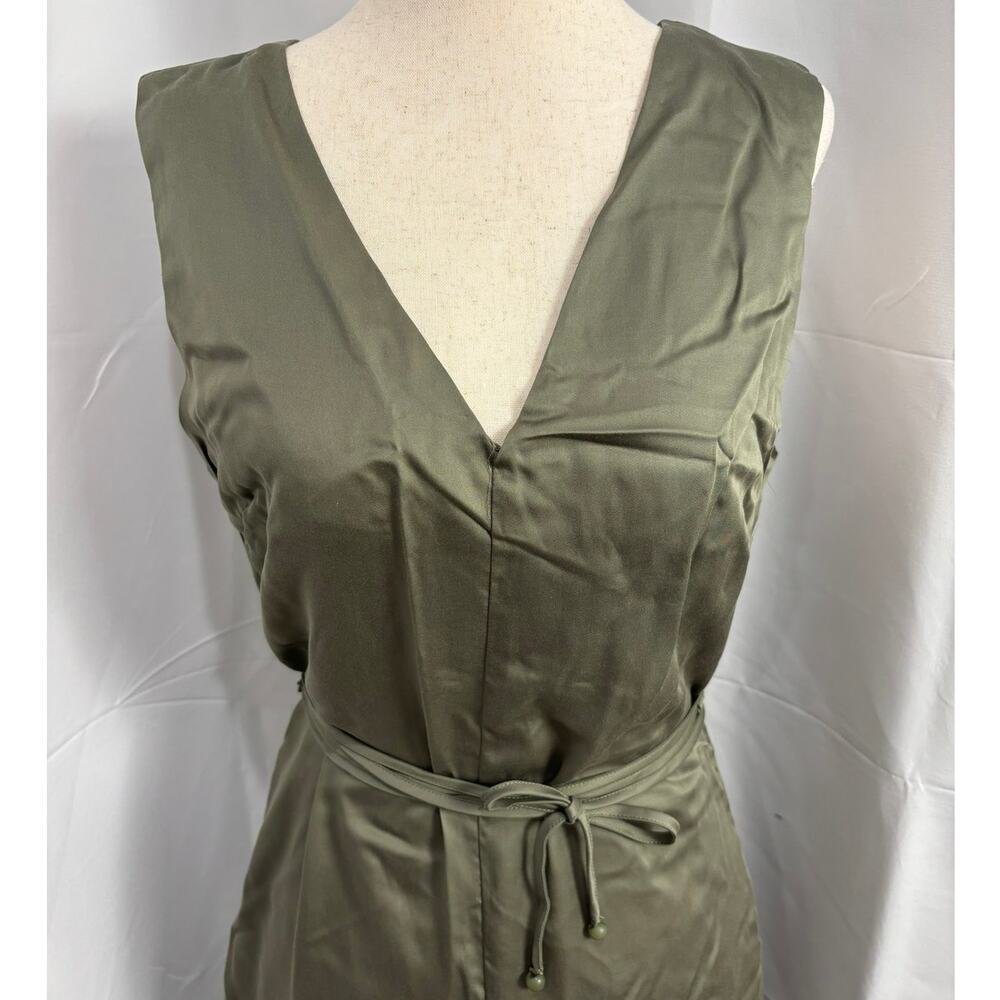 NWT Ettitude Sateen Jumpsuit - Moss - S - Picture 4 of 8